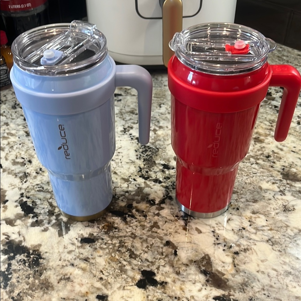 Reduce Insulated Tumblers - Red and Light Blue